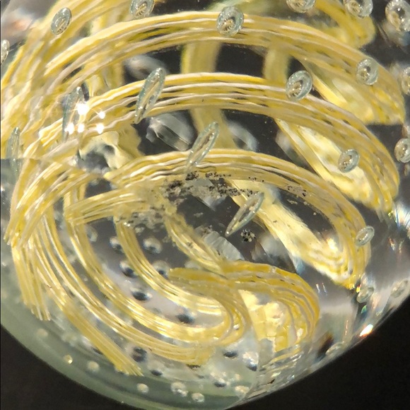 VINTAGE MURANO BULLICANTE EGG SHAPED PAPERWEIGHT - Picture 10 of 16